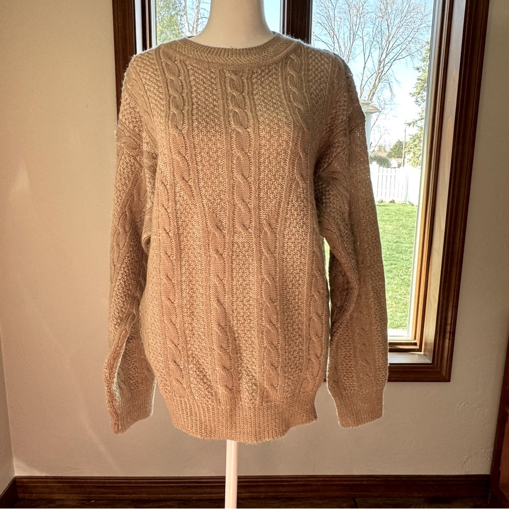 Classic Christian Dior cable knit sweater